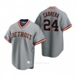 Camiseta Beisbol Hombre Detroit Tigers Miguel Cabrera Cooperstown Collection Road Gris Camiseta Beisbol Hombre Detroit Tigers Miguel Cabrera Cooperstown Collection Road Gris