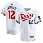 Camiseta Beisbol Hombre Minnesota Twins Kyle Farmer Primera Limited Blanco