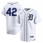 Camiseta Beisbol Hombre Detroit Tigers 2024 Jackie Robinson Day Primera Limited Blanco