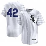 Camiseta Beisbol Hombre Chicago White Sox 2024 Jackie Robinson Day Primera Limited Blanco
