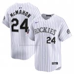 Camiseta Beisbol Hombre Colorado Rockies Ryan McMahon 2024 World Tour Mexico City Series Primera Limited Blanco