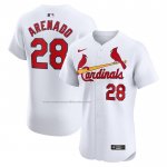 Camiseta Beisbol Hombre St. Louis Cardinals Nolan Arenado Primera Elite Blanco
