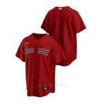 Camiseta Beisbol Hombre Boston Red Sox Replica Alterno Rojo Camiseta Beisbol Hombre Boston Red Sox Replica Alterno Rojo