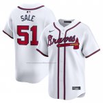 Camiseta Beisbol Hombre Atlanta Braves Chris Sale Primera Limited Blanco