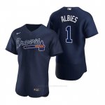 Camiseta Beisbol Hombre Atlanta Braves Ozzie Albies Autentico 2020 Alterno Azul Camiseta Beisbol Hombre Atlanta Braves Ozzie Albies Autentico 2020 Alterno Azul