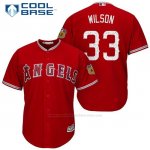 Camiseta Beisbol Hombre Los Angeles Angels C.j. Wilson 33 Scarlet 2017 Entrenamiento de Primavera Cool Base Jugador Camiseta Beisbol Hombre Los Angeles Angels C.j. Wilson 33 Scarlet 2017 Entrenamiento de Primavera Cool Base Jugador