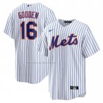 Camiseta Beisbol Hombre New York Mets Dwight Gooden Primera Replica Blanco