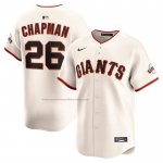 Camiseta Beisbol Hombre San Francisco Giants Matt Chapman Primera Limited Crema Camiseta Beisbol Hombre San Francisco Giants Matt Chapman Primera Limited Crema