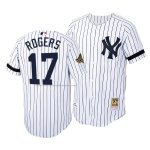 Camiseta Beisbol Hombre New York Yankees Kenny Rogers Cooperstown Collection Autentico Primera Blanco Camiseta Beisbol Hombre New York Yankees Kenny Rogers Cooperstown Collection Autentico Primera Blanco