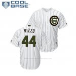 Camiseta Beisbol Hombre Chicago Cubs Anthony Rizzo 2018 Dia de los Caidos Cool Base Blanco Camiseta Beisbol Hombre Chicago Cubs Anthony Rizzo 2018 Dia de los Caidos Cool Base Blanco