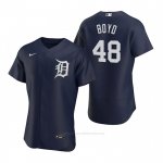 Camiseta Beisbol Hombre Detroit Tigers Matthew Boyd Autentico 2020 Alterno Azul Camiseta Beisbol Hombre Detroit Tigers Matthew Boyd Autentico 2020 Alterno Azul