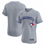 Camiseta Beisbol Hombre Toronto Blue Jays Road Elite Gris