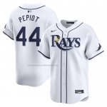 Camiseta Beisbol Hombre Tampa Bay Rays Ryan Pepiot Primera Limited Blanco