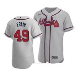 Camiseta Beisbol Hombre Atlanta Braves Robbie Erlin Autentico Road 2020 Gris Camiseta Beisbol Hombre Atlanta Braves Robbie Erlin Autentico Road 2020 Gris