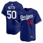 Camiseta Beisbol Hombre Los Angeles Dodgers Mookie Betts Alterno Limited Azul