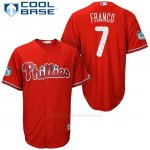 Camiseta Beisbol Hombre Philadelphia Phillies Maikel Franco Scarlet 2017 Entrenamiento de Primavera Cool Base Jugador Camiseta Beisbol Hombre Philadelphia Phillies Maikel Franco Scarlet 2017 Entrenamiento de Primavera Cool Base Jugador
