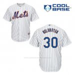 Camiseta Beisbol Hombre New York Mets Nolan Ryan 30 Blanco 1ª Cool Base Camiseta Beisbol Hombre New York Mets Nolan Ryan 30 Blanco 1ª Cool Base