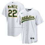 Camiseta Beisbol Hombre Oakland Athletics Jeff Mcneil Primera Replica Blanco Camiseta Beisbol Hombre Oakland Athletics Jeff Mcneil Primera Replica Blanco