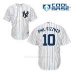 Camiseta Beisbol Hombre New York Yankees Phil Rizzuto 10 Blanco 1ª Cool Base Camiseta Beisbol Hombre New York Yankees Phil Rizzuto 10 Blanco 1ª Cool Base