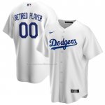 Camiseta Beisbol Hombre Los Angeles Dodgers Primera Pick-A-Player Retired Roster Replica Blanco Camiseta Beisbol Hombre Los Angeles Dodgers Primera Pick-A-Player Retired Roster Replica Blanco