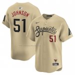 Camiseta Beisbol Hombre Arizona Diamondbacks Randy Johnson City Connect Retired Oro