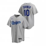 Camiseta Beisbol Hombre Los Angeles Dodgers Justin Turner Replica Alterno Gris Camiseta Beisbol Hombre Los Angeles Dodgers Justin Turner Replica Alterno Gris