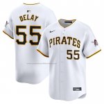 Camiseta Beisbol Hombre Pittsburgh Pirates Jason Delay Primera Limited Blanco