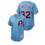 Camiseta Beisbol Hombre Philadelphia Phillies Steve Carlton Cooperstown Collection Autentico Azul Luminoso Camiseta Beisbol Hombre Philadelphia Phillies Steve Carlton Cooperstown Collection Autentico Azul Luminoso