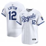 Camiseta Beisbol Hombre Kansas City Royals Nick Loftin Primera Limited Blanco