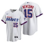 Camiseta Beisbol Hombre Atlanta Braves Sean Newcomb Replica 2021 City Connect Blanco Camiseta Beisbol Hombre Atlanta Braves Sean Newcomb Replica 2021 City Connect Blanco