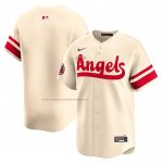 Camiseta Beisbol Hombre Los Angeles Angels City Connect Limited Crema