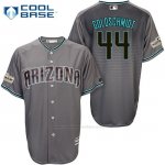 Camiseta Beisbol Hombre Arizona Diamondbacks 2017 Postemporada 44 Paul Goldschmidt Gris Cool Base Camiseta Beisbol Hombre Arizona Diamondbacks 2017 Postemporada 44 Paul Goldschmidt Gris Cool Base