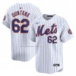 Camiseta Beisbol Hombre New York Mets Jose Quintana Primera Limited Blanco