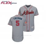 Camiseta Beisbol Hombre Atlanta Braves Frojodie Freeman 2018 Stars & Stripes Flex Base Gris Camiseta Beisbol Hombre Atlanta Braves Frojodie Freeman 2018 Stars & Stripes Flex Base Gris