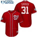 Camiseta Beisbol Hombre Washington Nationals Max Scherzer Scarlet 2017 Entrenamiento de Primavera Cool Base Jugador Camiseta Beisbol Hombre Washington Nationals Max Scherzer Scarlet 2017 Entrenamiento de Primavera Cool Base Jugador