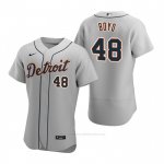 Camiseta Beisbol Hombre Detroit Tigers Matthew Boyd Autentico 2020 Road Gris Camiseta Beisbol Hombre Detroit Tigers Matthew Boyd Autentico 2020 Road Gris