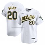 Camiseta Beisbol Hombre Oakland Athletics Zack Gelof Primera Limited Blanco Camiseta Beisbol Hombre Oakland Athletics Zack Gelof Primera Limited Blanco