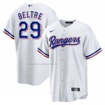 Camiseta Beisbol Hombre Texas Rangers Adrian Beltre Retired Primera Replica Blanco Camiseta Beisbol Hombre Texas Rangers Adrian Beltre Retired Primera Replica Blanco