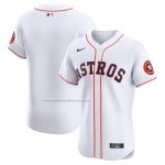 Camiseta Beisbol Hombre Houston Astros Primera Vapor Premier Elite Patch Blanco