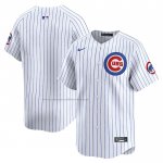 Camiseta Beisbol Hombre Chicago Cubs Primera Limited Blanco Camiseta Beisbol Hombre Chicago Cubs Primera Limited Blanco