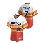 Camiseta Beisbol Hombre Houston Astros Craig Biggio Cooperstown Collection Primera Blanco Naranja Camiseta Beisbol Hombre Houston Astros Craig Biggio Cooperstown Collection Primera Blanco Naranja