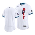 Camiseta Beisbol Hombre Pittsburgh Pirates 2021 All Star Autentico Blanco Camiseta Beisbol Hombre Pittsburgh Pirates 2021 All Star Autentico Blanco