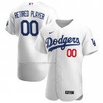 Camiseta Beisbol Hombre Los Angeles Dodgers Primera Pick-A-Player Retired Roster Autentico Blanco Camiseta Beisbol Hombre Los Angeles Dodgers Primera Pick-A-Player Retired Roster Autentico Blanco