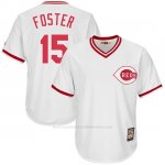 Camiseta Beisbol Hombre Cincinnati Reds Mensrojos 15 George Foster Blanco Cooperstown Coleccion Camiseta Beisbol Hombre Cincinnati Reds Mensrojos 15 George Foster Blanco Cooperstown Coleccion