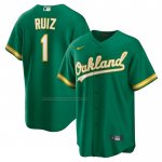 Camiseta Beisbol Hombre Oakland Athletics Esteury Ruiz Alterno Replica Verde