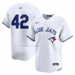 Camiseta Beisbol Hombre Toronto Blue Jays 2024 Jackie Robinson Day Primera Limited Blanco