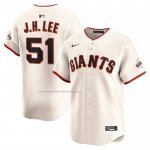 Camiseta Beisbol Hombre San Francisco Giants Jung Hoo Lee Primera Limited Crema Camiseta Beisbol Hombre San Francisco Giants Jung Hoo Lee Primera Limited Crema