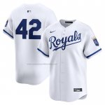 Camiseta Beisbol Hombre Kansas City Royals 2024 Jackie Robinson Day Primera Limited Blanco