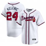 Camiseta Beisbol Hombre Atlanta Braves Jarred Kelenic Primera Limited Blanco