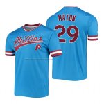 Camiseta Beisbol Hombre Philadelphia Phillies Nick Maton Cooperstown Collection Stitches Azul Camiseta Beisbol Hombre Philadelphia Phillies Nick Maton Cooperstown Collection Stitches Azul